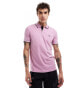 BOSS GREEN paul tipped polo shirt in light purple and black