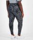 ფოტო #2 პროდუქტის Plus Size Water Bubbles 7/8 Leggings, Created for Macy's