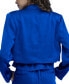 ფოტო #2 პროდუქტის Women's Crop Flap-Pocket Long-Sleeve Blazer