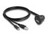 Фото #1 товара Delock USB 2.0 Kabel Typ-A Stecker und Type-C zu Buchse 90°