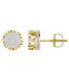 ფოტო #1 პროდუქტის Men's Diamond (1/6 ct.t.w.) Earring Set in 10k Yellow Gold