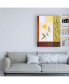 Фото #3 товара Pablo Esteban Orange Flower with Leaves Canvas Art - 36.5" x 48"