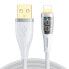 Kabel przewód z inteligentnym wyłącznikiem USB-A - iPhone Lightning 1.2m - biały