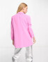 River Island oversized blazer in bright pink