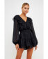 ფოტო #4 პროდუქტის Women's Sequins Ruffle Romper