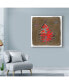 Maria Pietri Lalor 'Red Paint Tree' Canvas Art - 14" x 14"