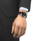 ფოტო #2 პროდუქტის Men's Swiss Automatic Powermatic 80 Silicium Brown Leather Strap Watch 40mm