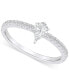 ფოტო #1 პროდუქტის Diamond Pear Engagement Ring (1/2 ct. t.w.) in 14k Gold