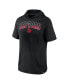 Фото #3 товара Men's Black Toronto Raptors Guard The Rim Hoodie T-shirt