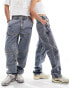 Фото #1 товара Reclaimed Vintage unisex loose fit motor cross jean in washed blue