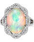 ფოტო #2 პროდუქტის Neopolitan Opal (4-1/2 ct. t.w.) & Diamond (1 ct. t.w.) Statement Ring in 14k Rose Gold (Also Available in White Gold or Yellow Gold)