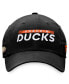 Фото #3 товара Men's Black Anaheim Ducks Authentic Pro Rink Adjustable Hat