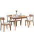 Solid Oak Round Dining Table for 6-8 People