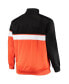 Фото #4 товара Men's Black, Orange Phoenix Suns Big and Tall Pieced Body Full-Zip Track Jacket