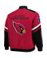 ფოტო #3 პროდუქტის Men's Cardinal Arizona Cardinals Extreme Redzone Full-Snap Varsity Jacket