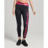 Леггинсы для тренировок Superdry Training Cross 7/8 Black / White Raspberry Sorbet, 2XS - фото #2