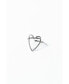 316L Love That For You Silver-Tone Heart Ring