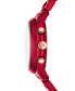 ფოტო #2 პროდუქტის Women's Runway Chronograph Red Coated Stainless Steel Bracelet Watch 38mm