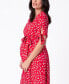 Фото #3 товара Women's Midi Wrap Maternity Dress