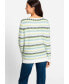 Фото #3 товара Women's Long Sleeve Pattern Stripe Pullover
