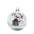 Christmas Bauble The Paw Patrol Friendship Silver 6 Units Plastic (Ø 8 cm)