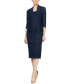 ფოტო #1 პროდუქტის 2-Pc. Lace Jacket & Midi Dress Set