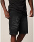 ფოტო #3 პროდუქტის Men's Half Skull Denim Shorts