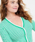 Фото #3 товара Women's Tipped V-Neck Cardigan, Created for Macy's