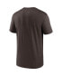 Фото #4 товара Men's Brown Cleveland Browns Legend Microtype Performance T-shirt