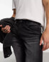 Only & Sons loom slim fit stretch jeans in washed black