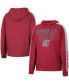 Фото #1 товара Big Boys Heathered Crimson Washington State Cougars Wind Changes Raglan Hoodie T-shirt