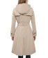 ფოტო #2 პროდუქტის Women's Single-Breasted Hooded Trench Coat