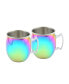 Фото #1 товара 2 Pack of Rainbow Moscow Mule Mugs, 20 Oz