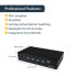 Фото #6 товара StarTech.com 4-Port DisplayPort KVM Switch - USB 3.0 - 4K 30Hz - 3840 x 2160 pixels - 4K Ultra HD - Rack mounting - 18 W - Black