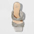 Women's Tammy Rhinestone Heels - A New Day Silver 6.5
