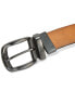 Фото #2 товара Men's Smooth Leather Reversible Belt