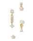 Crystal Imitation Pearl Coco Earring Set