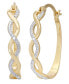 ფოტო #1 პროდუქტის Diamond Accent Infinity Hoop Earrings