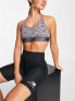 Фото #1 товара New Balance Running Relentless Pace medium support sports bra in leopard print