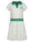 Big Girls Tipped Ribbed Short Sleeve Polo Dress