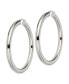 Stainless Steel Polished Hoop Earrings