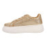 Фото #3 товара Dirty Laundry Record Metallic Platform Womens Gold Sneakers Casual Shoes GRPB21