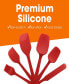 Фото #3 товара Silicone Spatula Set, 6 Piece