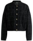 ფოტო #2 პროდუქტის Women’s Sparkle Tweed Cropped Jacket