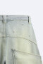 Фото #9 товара Джинсовые шорты baggy-fit ZARA