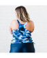 ფოტო #3 პროდუქტის Plus Size Maya Tankini Swim Top With Removable Cups