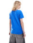 Selected Jesmine crew neck t-shirt in blue