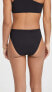 Фото #2 товара Tory Burch 272774 Women's Solid High Leg High Waist Bikini Bottoms, Black, S