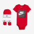 Фото #1 товара [LN0058-U10] Baby Nike Bodysuit, Hat and Booties 3-PC Box Set