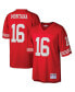 Фото #4 товара Men's Joe Montana Scarlet San Francisco 49ers Big and Tall 1990 Retired Player Replica Jersey